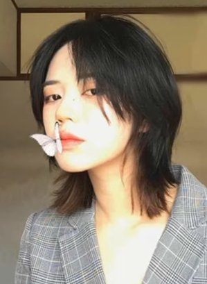 Korean Style Short Shag Cut