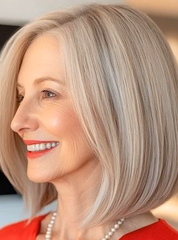  Layered Blonde Short Bob