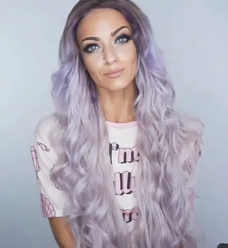 Lilac-Lavender and Grey Gemini Hair