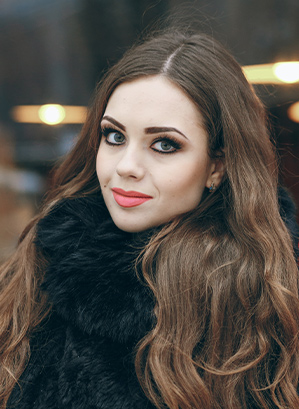Long Brown Hair With Wolf Cut and Curtain Bangs