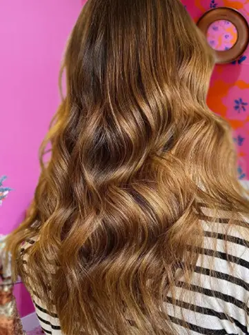 Long Wavy Chestnut Tone Balayage