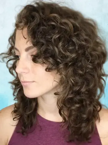 Medium Length Layered Curly Hairstyle