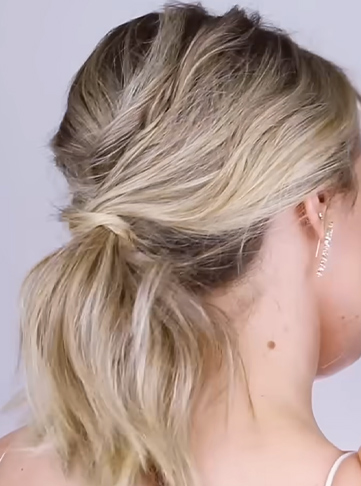 Messy Low Ponytail