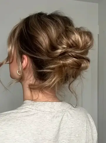 Messy Tucked Chignon