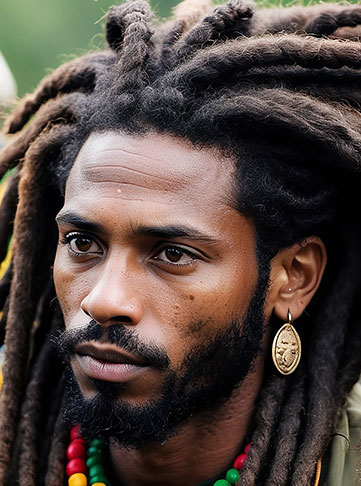 Mixed Color Twisted Dreads