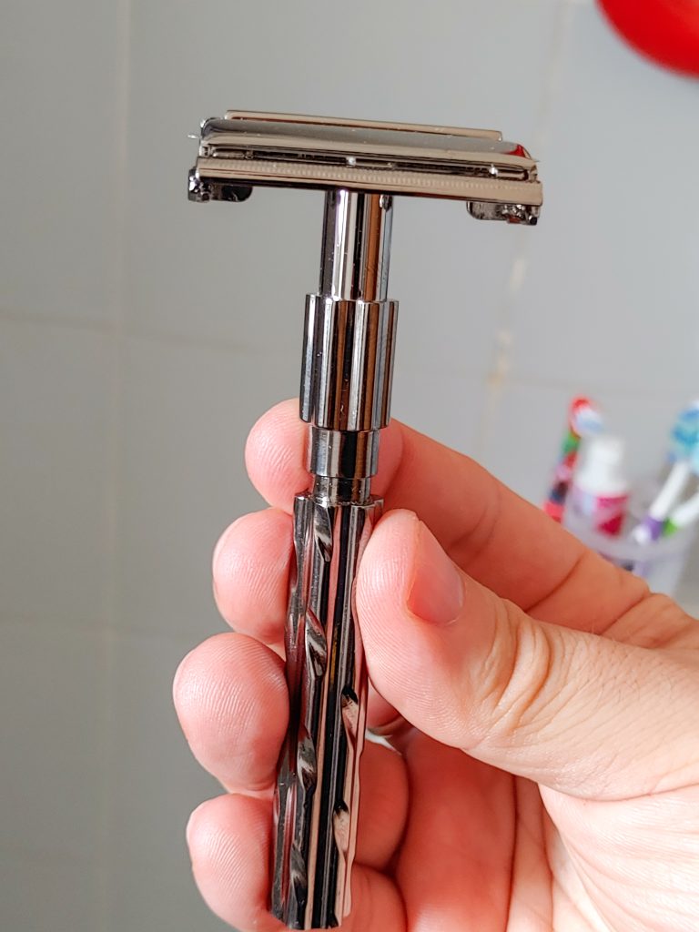 Parker 22R Gunmetal Finish Butterfly Open Double Edge Safet Razor