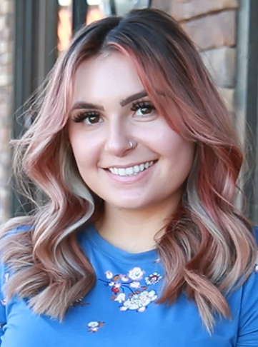 Pink Blonde Christmas Highlights