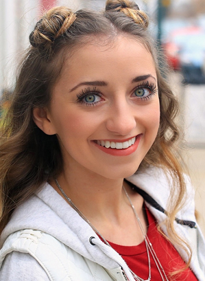 Playful Double Buns With Loose Waves