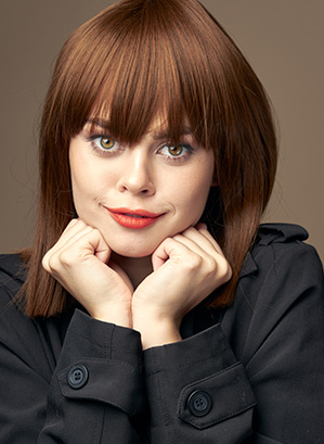 Playful Short Bob With Bangs