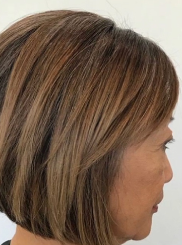 Razor Bixie Cut on Bronde Hair