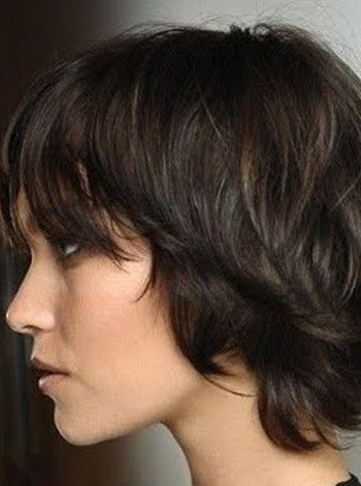 Razor Shag Bixie Cut With Micro Fringe 