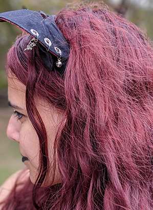 Razor Shag Mullet Wolf Cut on Pink Hair