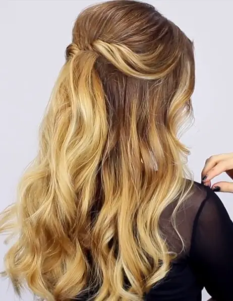 Romantic Half-Up Waves