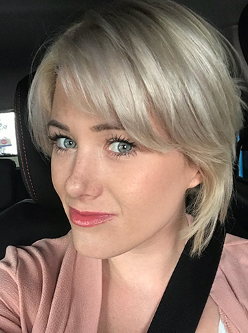 Shag Mullet Bixie Haircut on Silver Hair