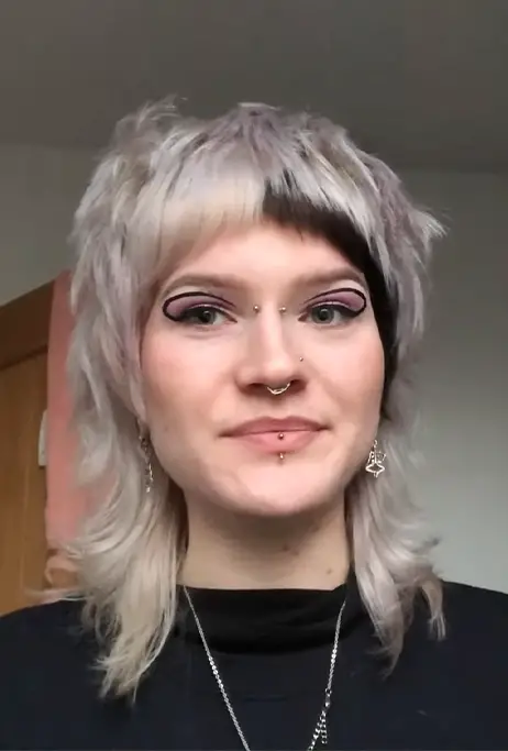 Shaggy Mullet With Micro Bangs