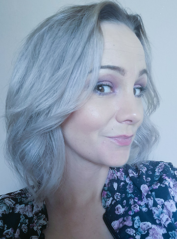 Shimmering Silver Hair