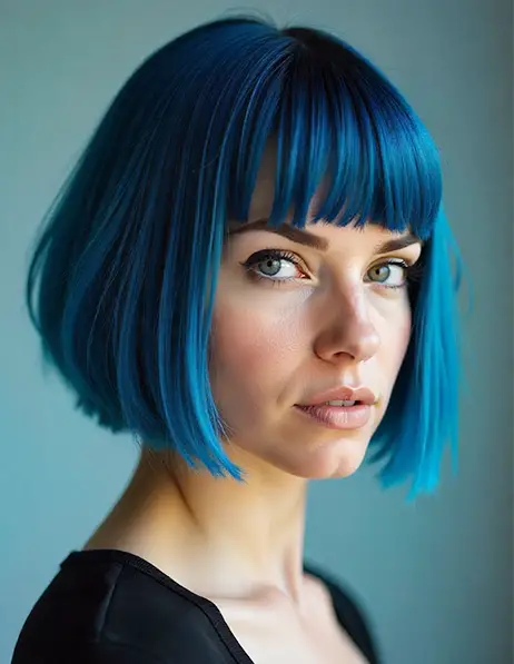 Stylish Blunt Bob Cut