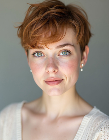 The Side-Swept Flipped Pixie Cut