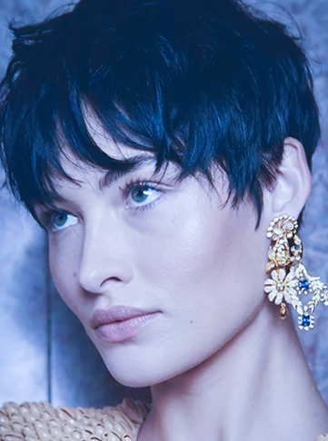 Tousled Crop With Fringe