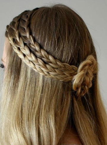 Triple Lace Braid with Rosette