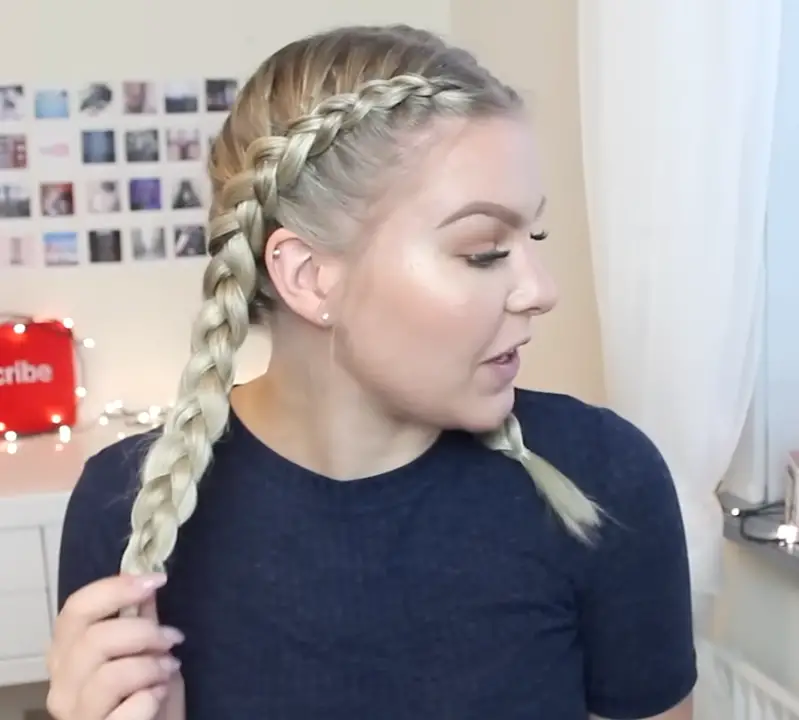 Twin High Pigtails with Sleek Straight Locks