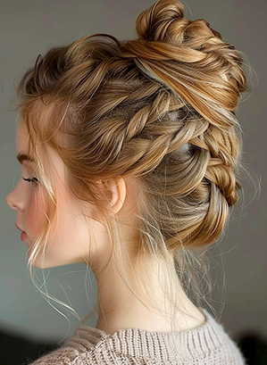 Twisted Low Bun With Soft Waves