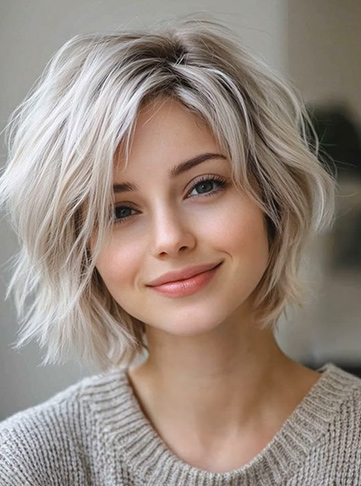 Wavy Bob with Subtle Highlights