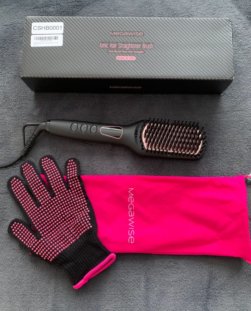 MEGAWISE Pro Ceramic Ionic Hair Straightener Brush