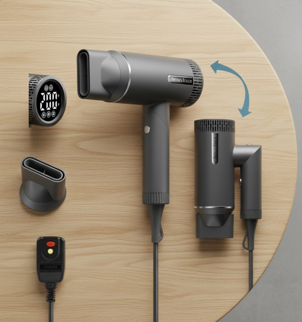 Tresses Touch Foldable Hair Dryer 1600W