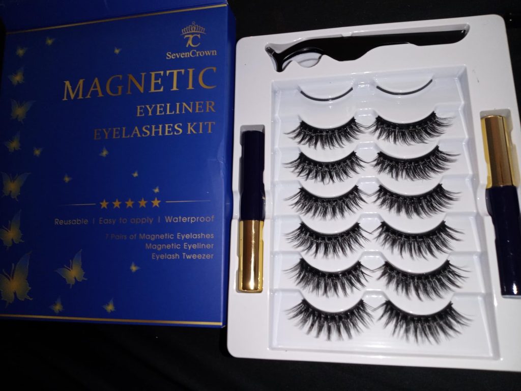 7C SevenCrown 3D Magnetic Eyelashes with Eyeliner Kit