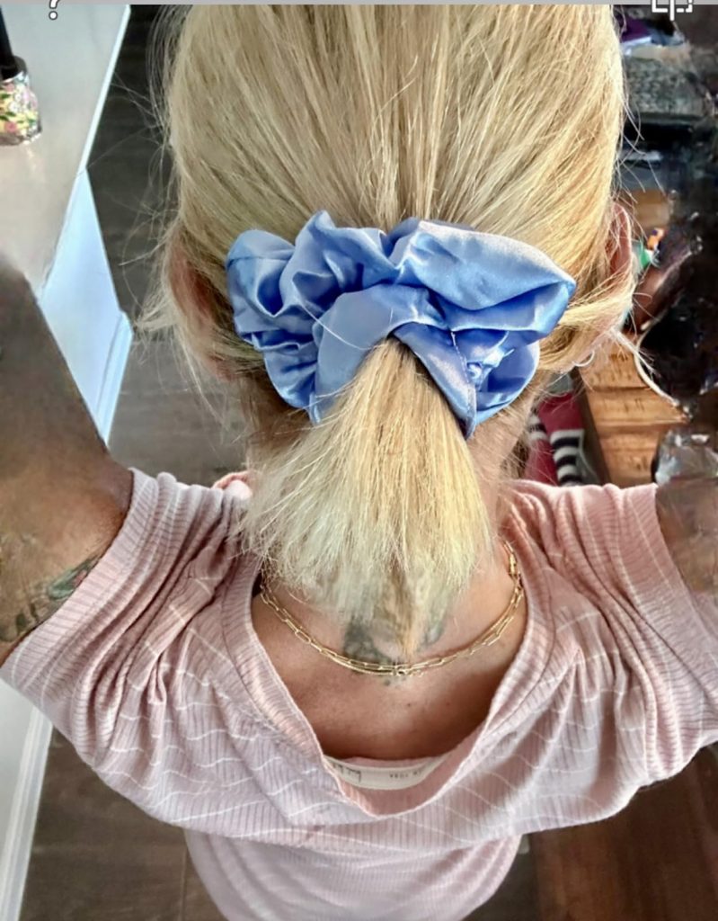 Scrunchies Hair Ties Silk Satin Scrunchy – Hair Elastics Bands Ponytail Holder Pack