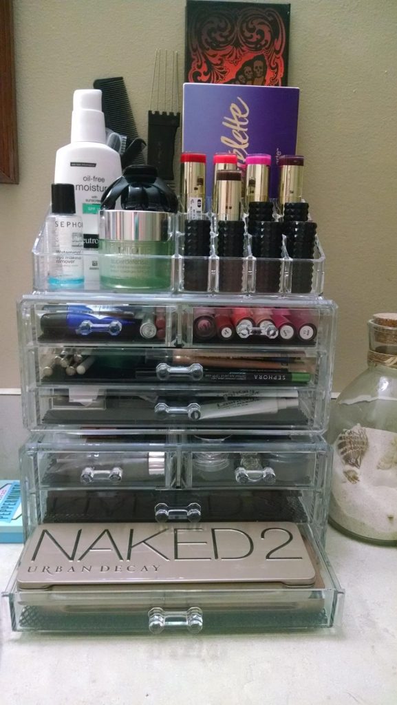 Ikee Design Acrylic Makeup Organizer with 4 Drawers