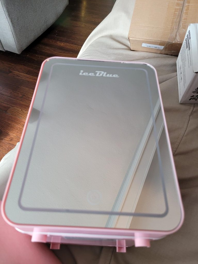 Iceblue 4 L Dimmable LED Light Mini Fridge for Skincare