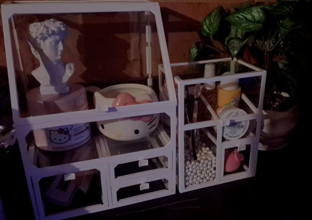 MOOCHI White 3 Pieces Makeup Organizers