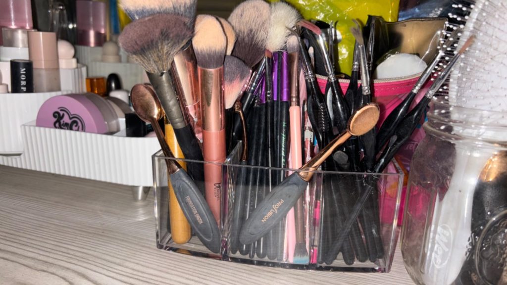 Acrylic Makeup Brush Organizer Holder