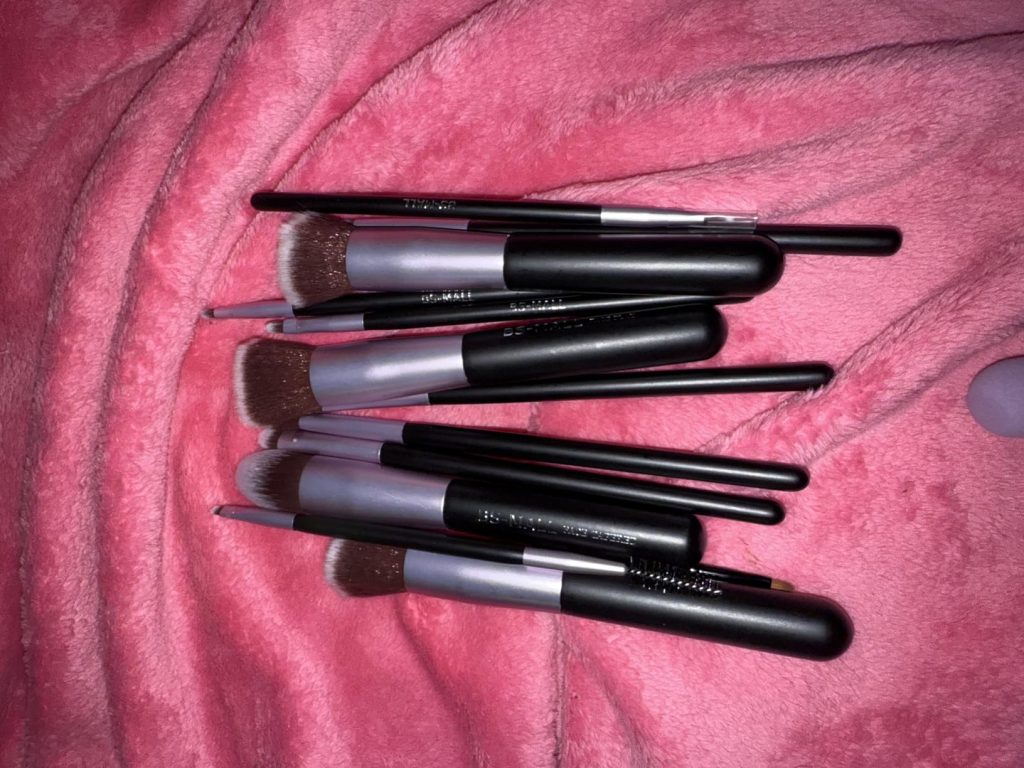 BS-MALL 14 Pcs Makeup Brushes Set with Travel Case