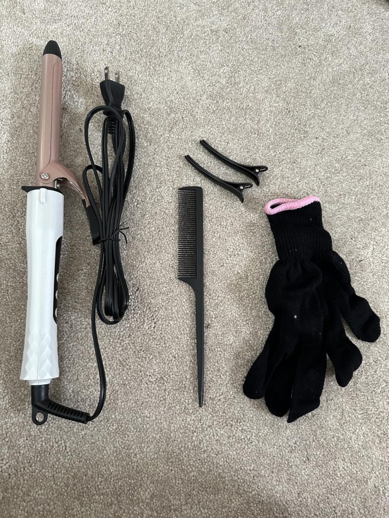 Curling Iron, 25mm Ceramic Curling Wand with Adjustable Temperature