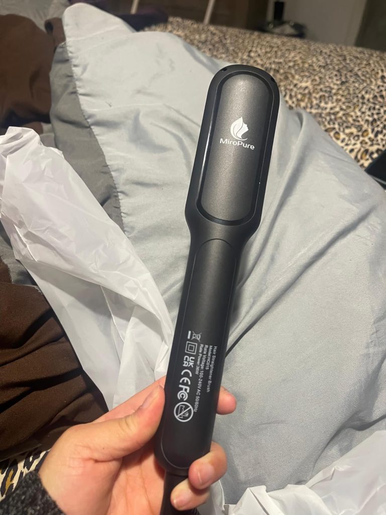 MiroPure Hair Straightener Brush with Plasma Technique