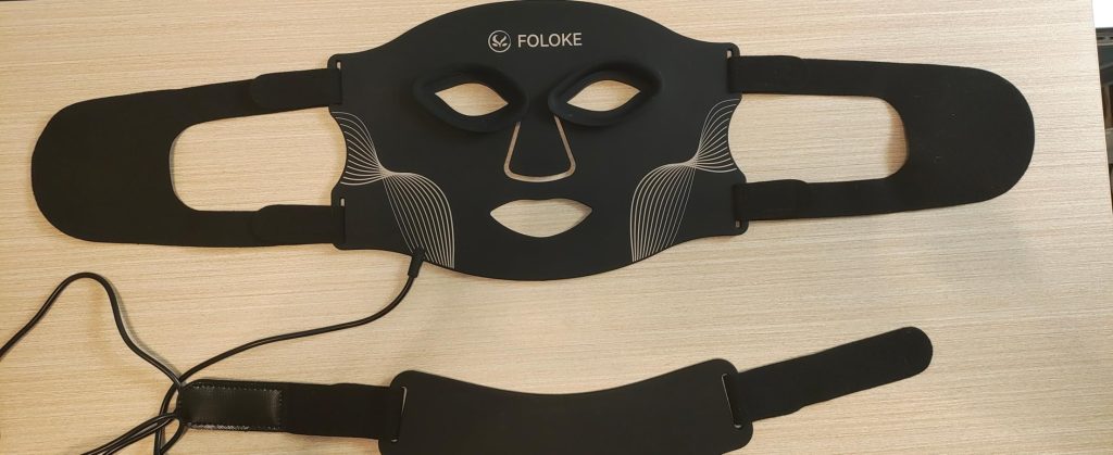 FOLOKE LED Light Therapy Mask for Skin Care (Snow White)