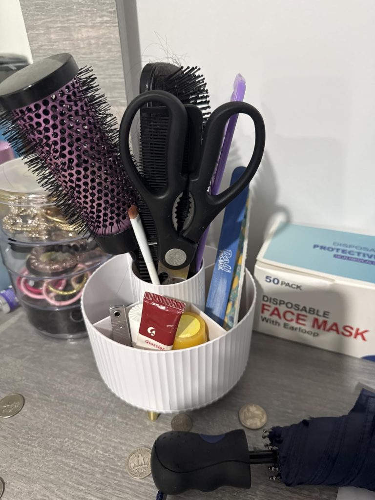 360° Rotate Makeup Brush Holder Organizer