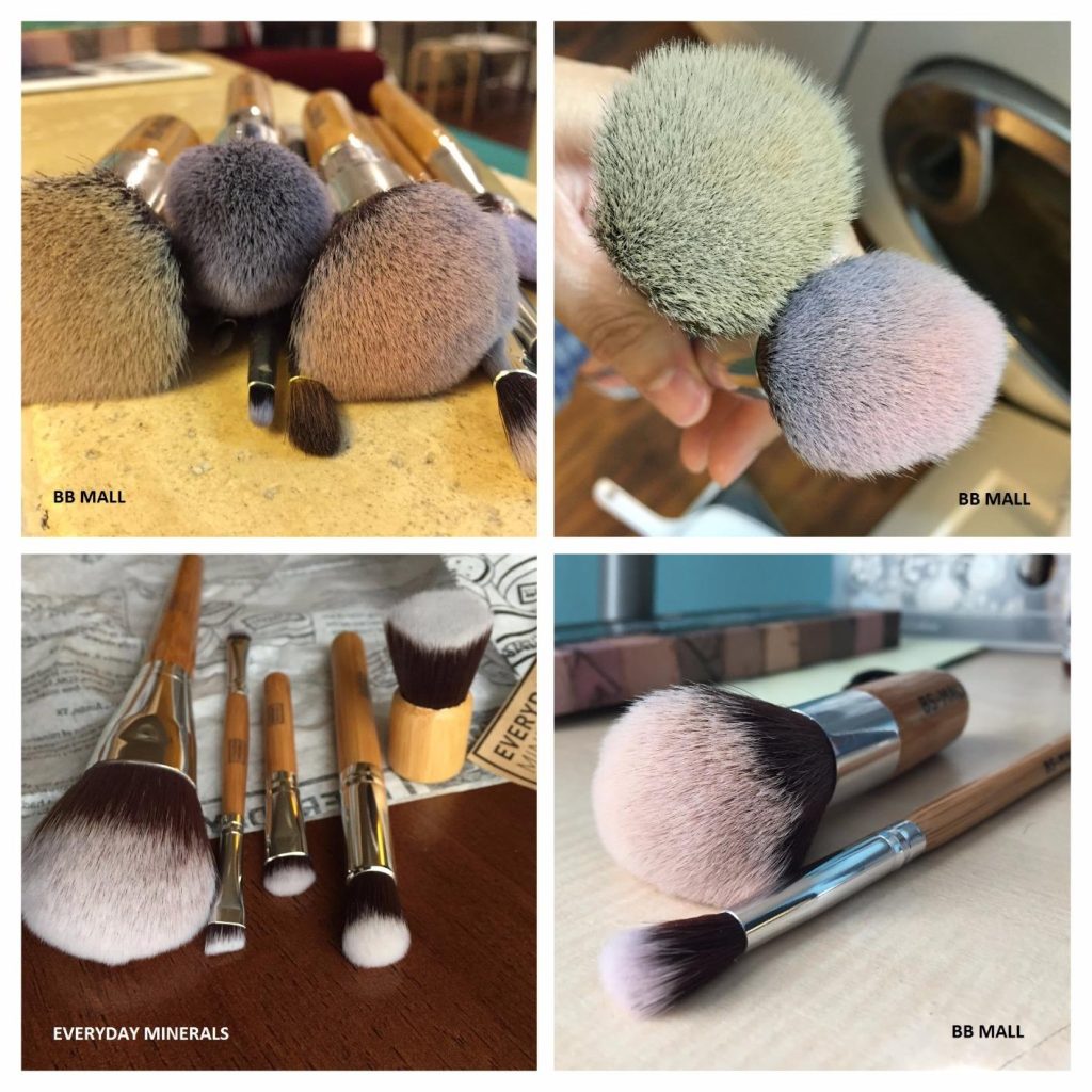 BS-MALL 11Pcs Bamboo Synthetic Makeup Brush Set