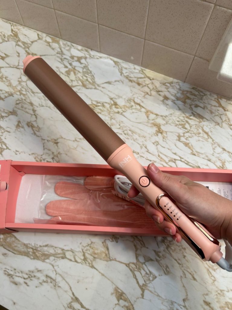 INH Curling Wand for Long Hair – 8 Extra Long Barrel Curling Iron