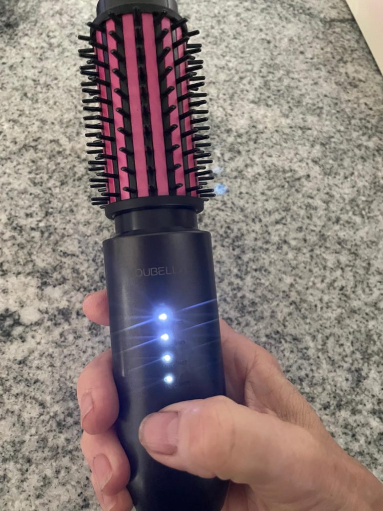 Cordless Hair Curling Iron Brush, 3-in-1 Portable Wave Curling Wand