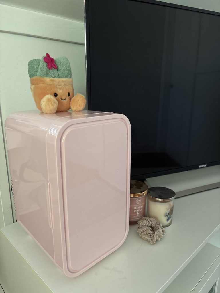 YASHE Mini Skincare Fridge with LED Mirror