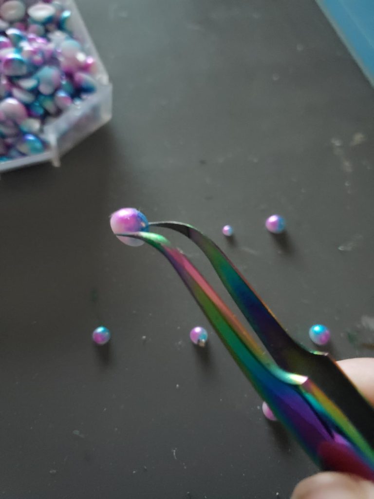 2Pcs Professional Precision Eyelash Tweezers Set