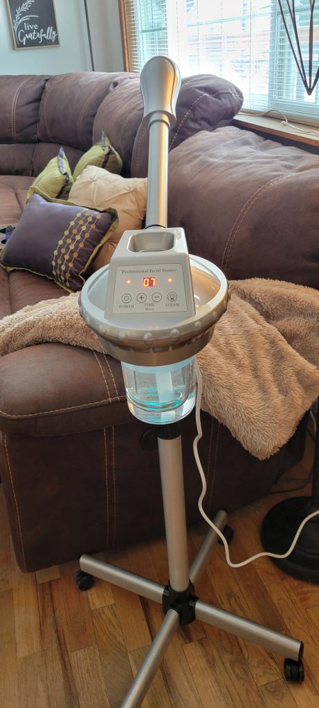 Professional Facial Steamer for Deep Hydration with 5X Magnifying Lamp