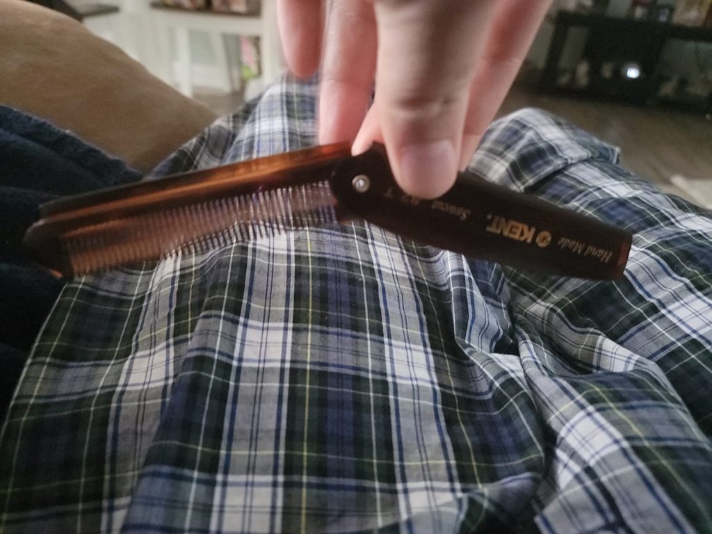 Kent 82T Handmade Folding Pocket Comb for Men