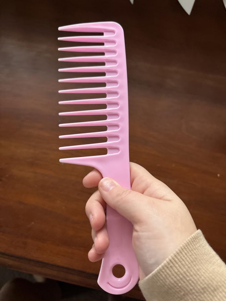 Fgail 2PCS Wide Tooth Comb for Curly Hair