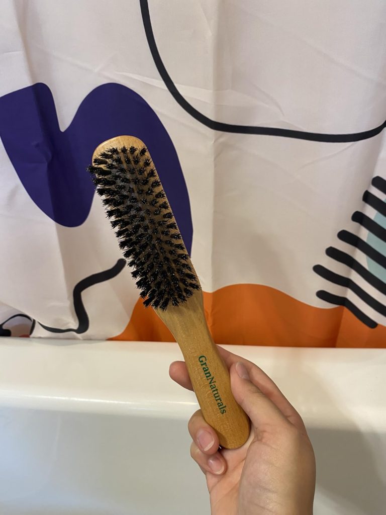 GranNaturals Boar Bristle Slick Back Hair Brush