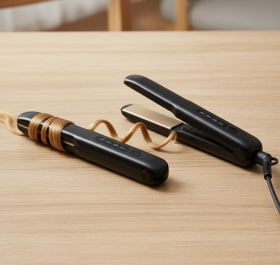 Cordless 2 in 1 Hair Straightener and Curler